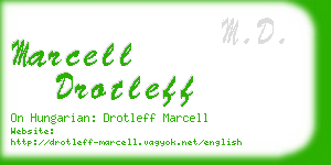 marcell drotleff business card